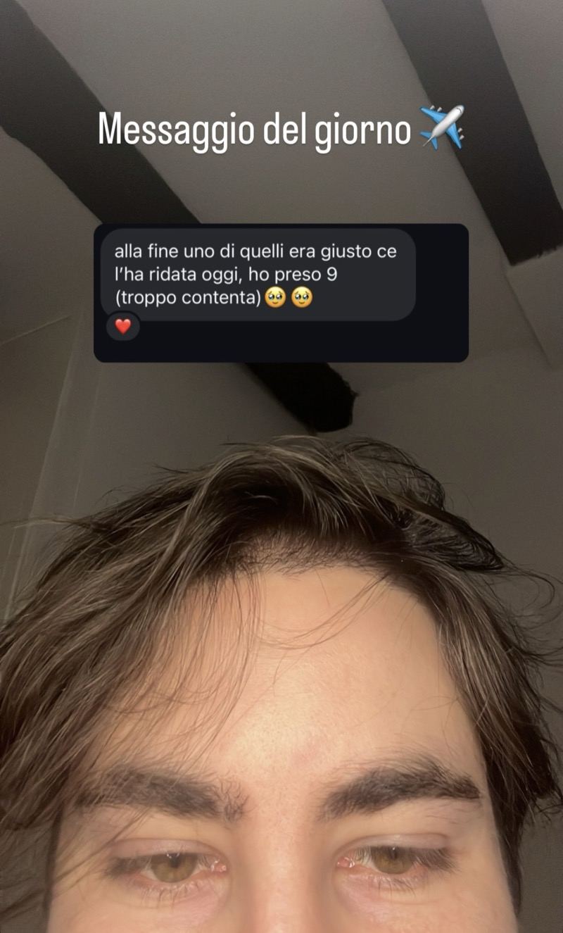 Studentessa felicissima scrive a Federico di aver preso 9, dopo un percorso di ripetizioni di matematica